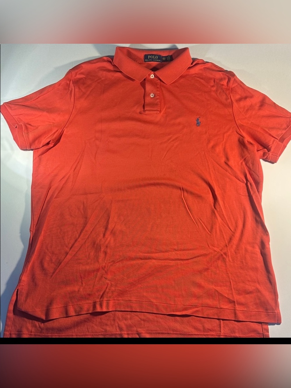 Men’s Polo Ralph Lauren Summer Red Classic  Polo Shirt Embroidered Pony soft XXL